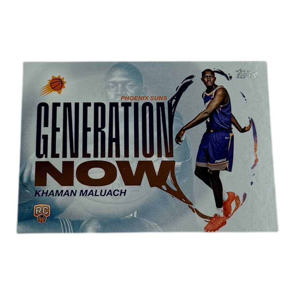 2025 Topps Generation Now Khaman Maluach Phoenix Suns RC Rookie‎ Card GN-10